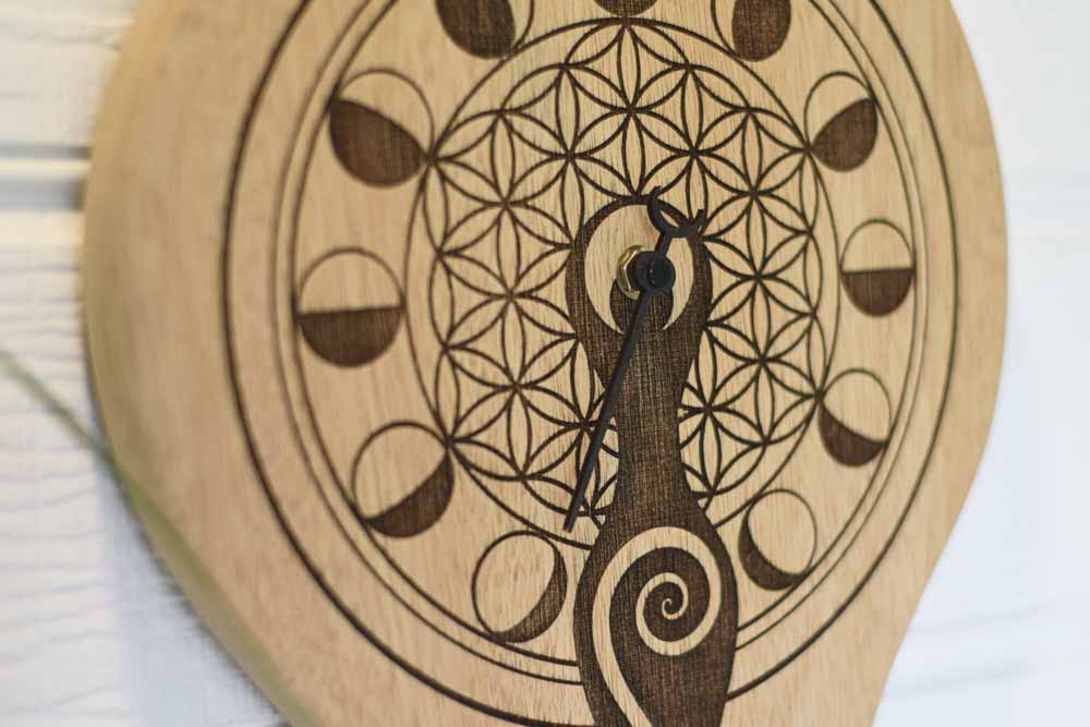Moon Phase Tracker – Sacred Feminine Teardrop (46cm x 28cm)