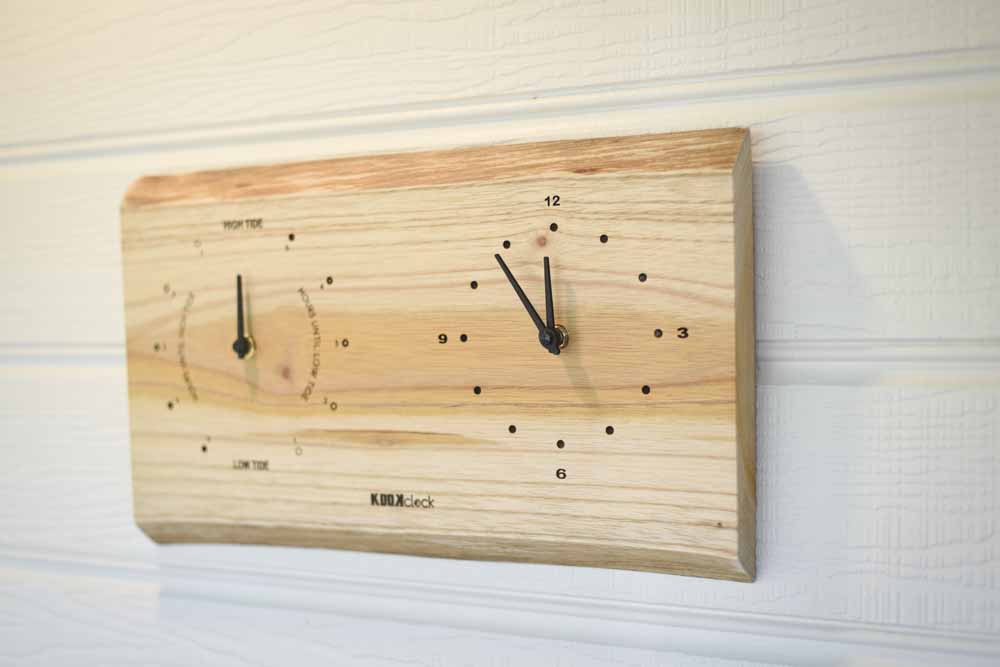 Double Timber Timepiece – Tide & Time Clock (Spanish Cedar)