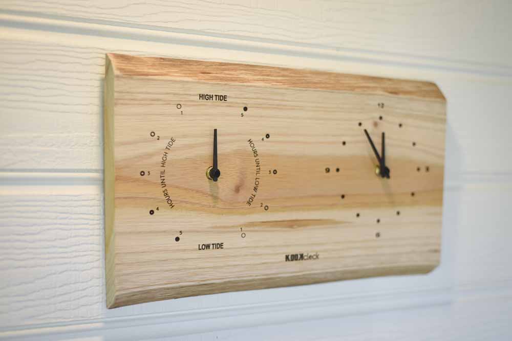 Double Timber Timepiece – Tide & Time Clock (Spanish Cedar)